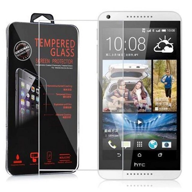 Cadorabo Panzer Folie für HTC Desire 816 Schutzfolie in KRISTALL KLAR Gehärtetes (Tempered) Display-Schutzglas in 9H Härte mit 3D Touch Kompatibilität