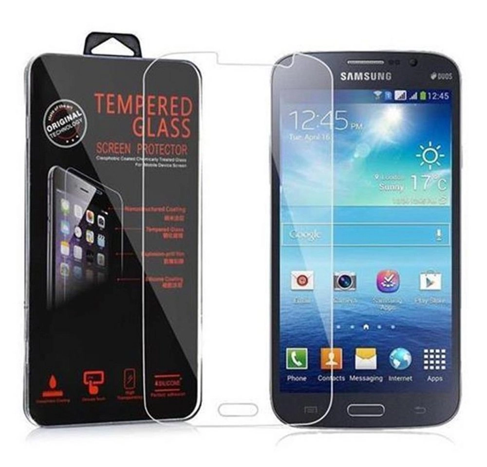 Cadorabo Panzer Folie für Samsung Galaxy MEGA 5.8 Schutzfolie in KRISTALL KLAR Gehärtetes (Tempered) Display-Schutzglas in 9H Härte mit 3D Touch Kompatibilität