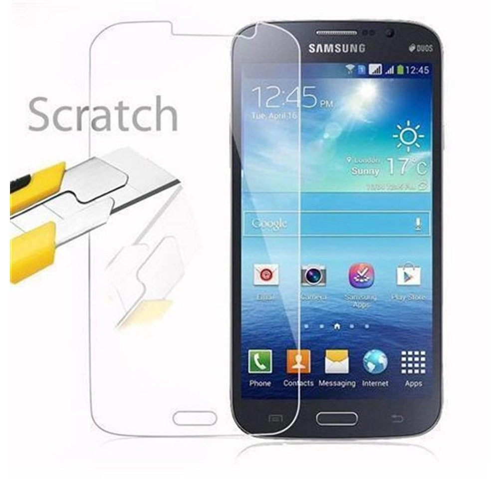 Cadorabo Panzer Folie für Samsung Galaxy MEGA 5.8 Schutzfolie in KRISTALL KLAR Gehärtetes (Tempered) Display-Schutzglas in 9H Härte mit 3D Touch Kompatibilität