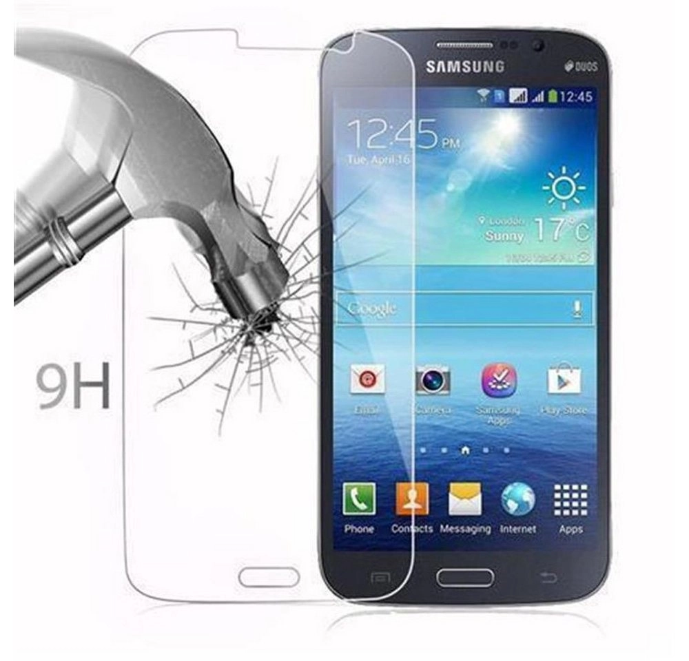 Cadorabo Panzer Folie für Samsung Galaxy MEGA 5.8 Schutzfolie in KRISTALL KLAR Gehärtetes (Tempered) Display-Schutzglas in 9H Härte mit 3D Touch Kompatibilität