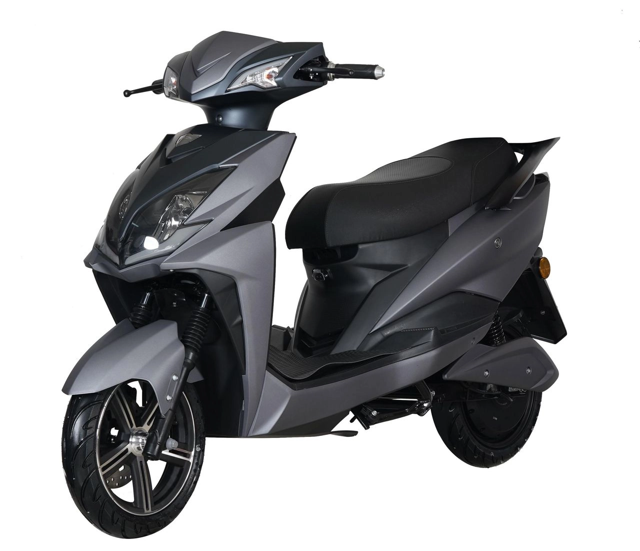 GT Union E-Motorroller e-Adler 45 kmh, mattgrau, 1 Akku, mit Top Case und Alarmanlage, GT Union