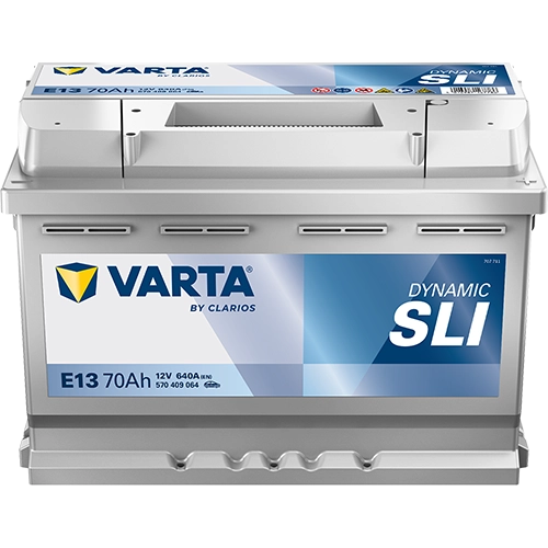 BVD VARTA Dynamic SLI E13 Batterie 570409064K262, E13, 12 V, 70 Ah, 640 A