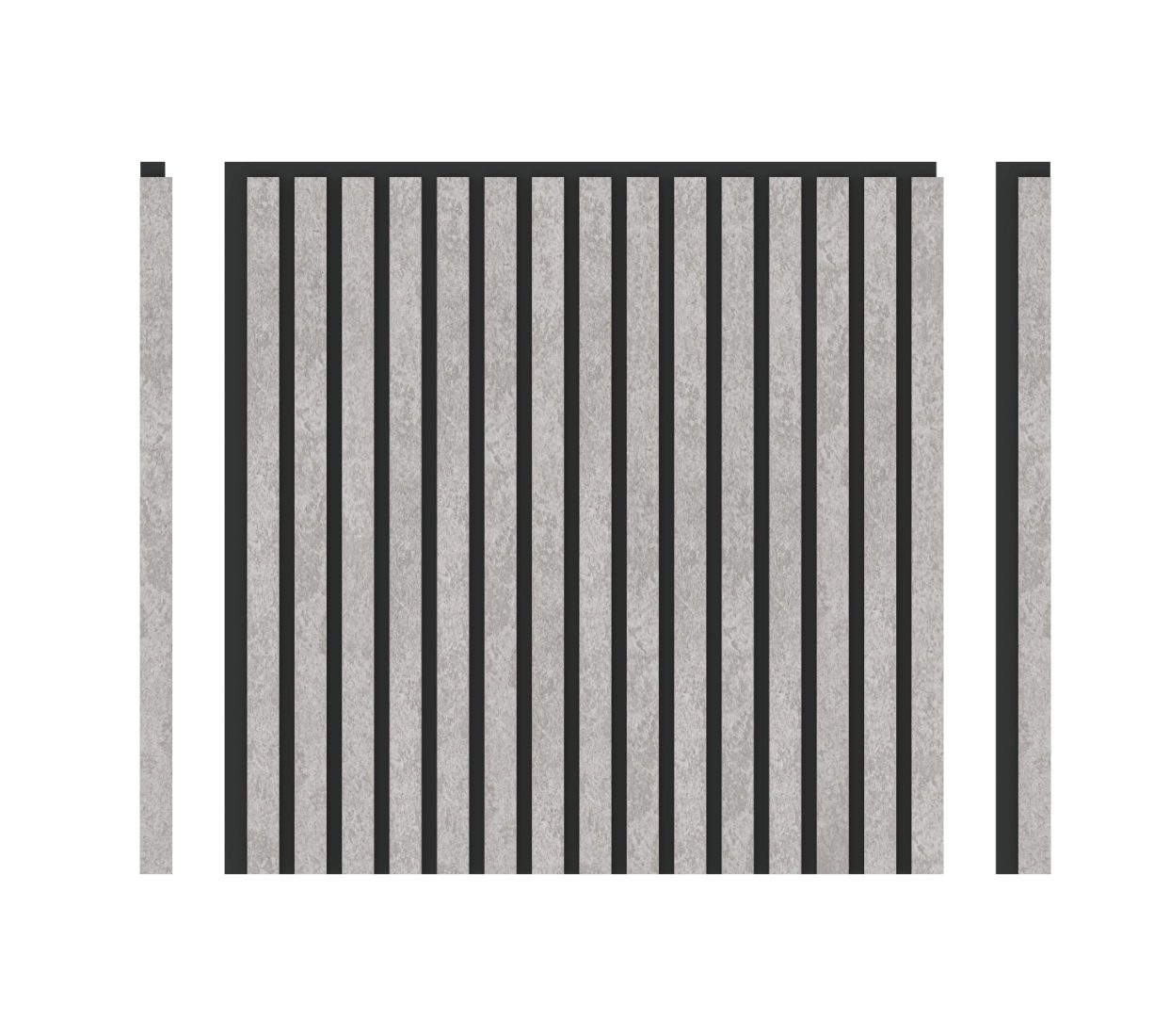 Loada Solar Akustikpaneel Matt Hell-Silber, 3-seitig, 4 Stk à 600×600×21,5 mm/1,44m² – Wolkenoptik