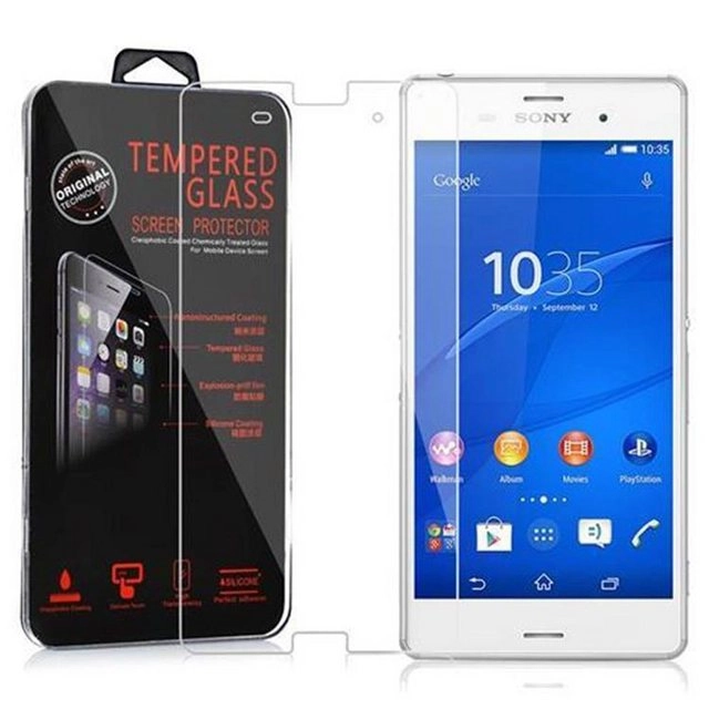 Cadorabo Panzer Folie für Sony Xperia Z3 Schutzfolie in KRISTALL KLAR Gehärtetes (Tempered) Display-Schutzglas in 9H Härte mit 3D Touch Kompatibilität