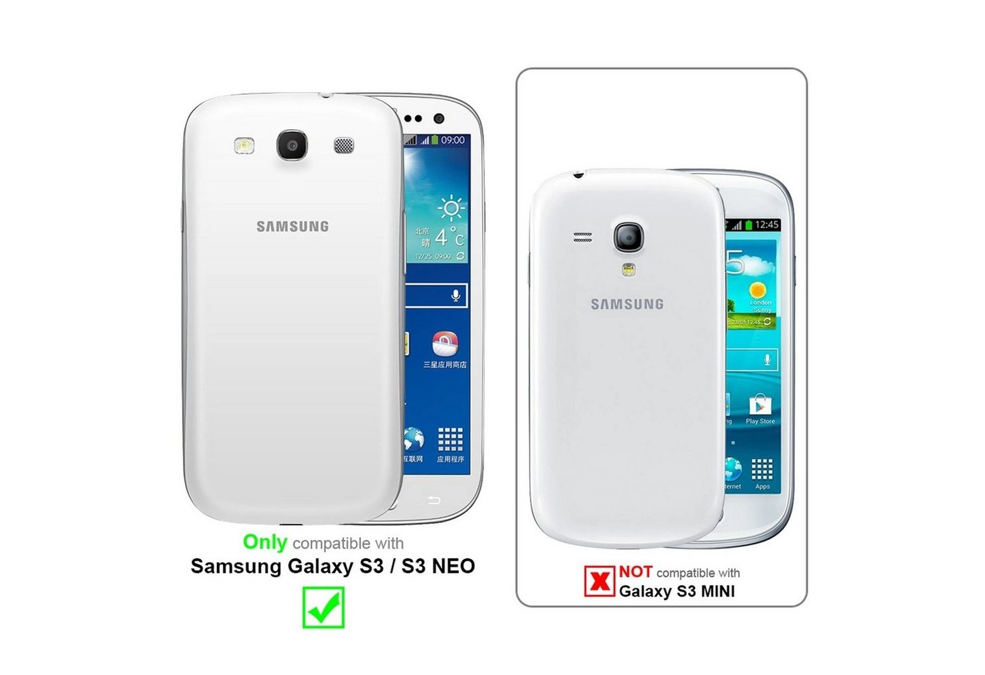 Cadorabo Hülle für Samsung Galaxy S3 / S3 NEO - Hülle in TRANSPARENT mit CHROM GOLD ? Handyhülle aus TPU Silikon im Chrom Design - Silikonhülle Schutzhülle Ultra Slim Soft Back Cover Case Bumper