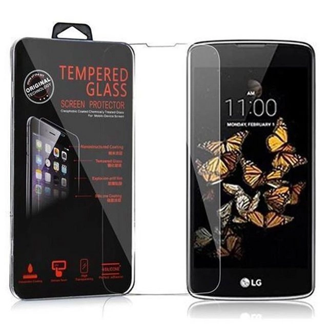 Cadorabo Panzer Folie für LG K8 2016 Schutzfolie in KRISTALL KLAR Gehärtetes (Tempered) Display-Schutzglas in 9H Härte mit 3D Touch Kompatibilität