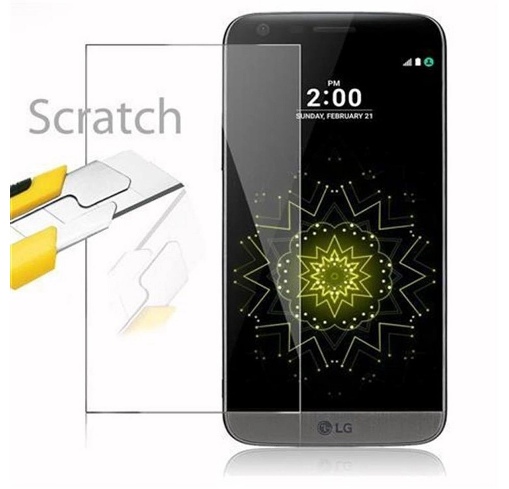 Cadorabo Panzer Folie für LG G5 Schutzfolie in KRISTALL KLAR Gehärtetes (Tempered) Display-Schutzglas in 9H Härte mit 3D Touch Kompatibilität