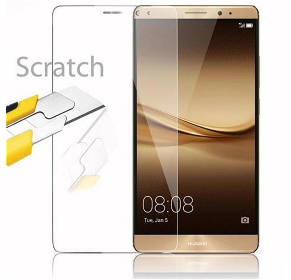 Cadorabo Panzer Folie für Huawei MATE 8 Schutzfolie in KRISTALL KLAR Gehärtetes (Tempered) Display-Schutzglas in 9H Härte mit 3D Touch Kompatibilität