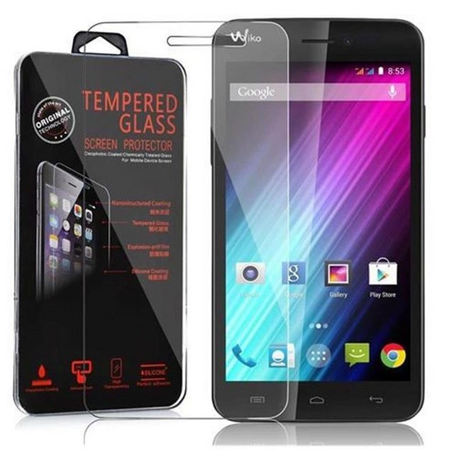 Cadorabo Panzer Folie für WIKO LENNY Schutzfolie in KRISTALL KLAR Gehärtetes (Tempered) Display-Schutzglas in 9H Härte mit 3D Touch Kompatibilität