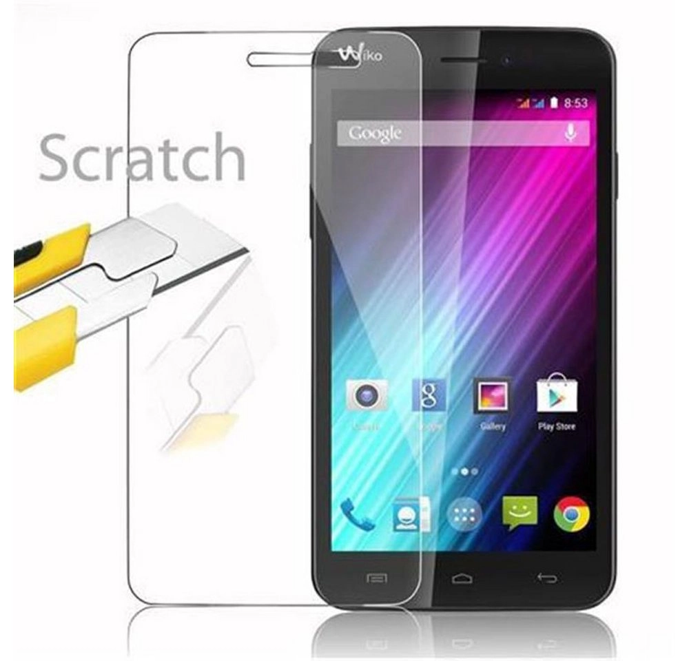Cadorabo Panzer Folie für WIKO LENNY Schutzfolie in KRISTALL KLAR Gehärtetes (Tempered) Display-Schutzglas in 9H Härte mit 3D Touch Kompatibilität