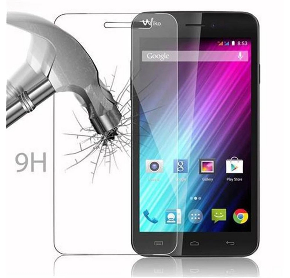 Cadorabo Panzer Folie für WIKO LENNY Schutzfolie in KRISTALL KLAR Gehärtetes (Tempered) Display-Schutzglas in 9H Härte mit 3D Touch Kompatibilität