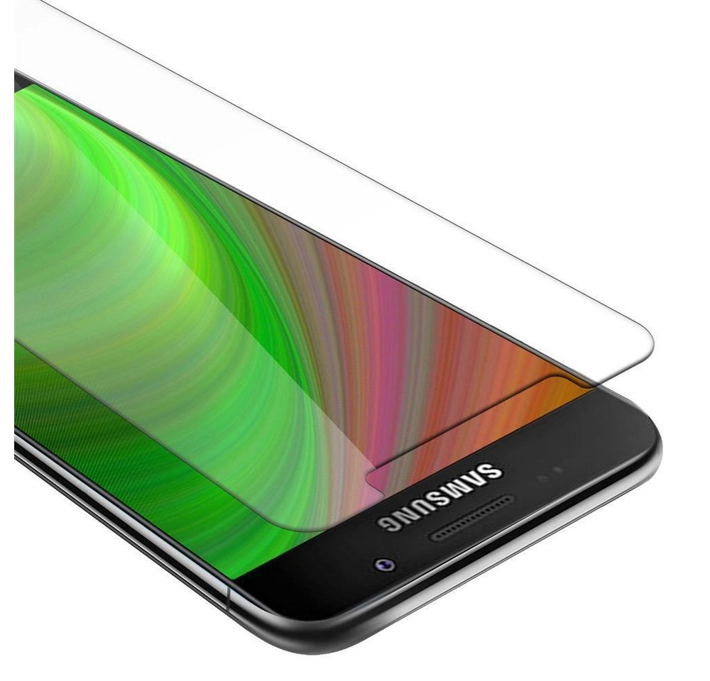 Cadorabo Panzer Folie für Samsung Galaxy A7 2016 Schutzfolie in KRISTALL KLAR Gehärtetes (Tempered) Display-Schutzglas in 9H Härte mit 3D Touch Kompatibilität