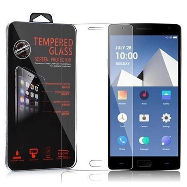 Cadorabo Panzer Folie für OnePlus TWO Schutzfolie in KRISTALL KLAR Gehärtetes (Tempered) Display-Schutzglas in 9H Härte mit 3D Touch Kompatibilität