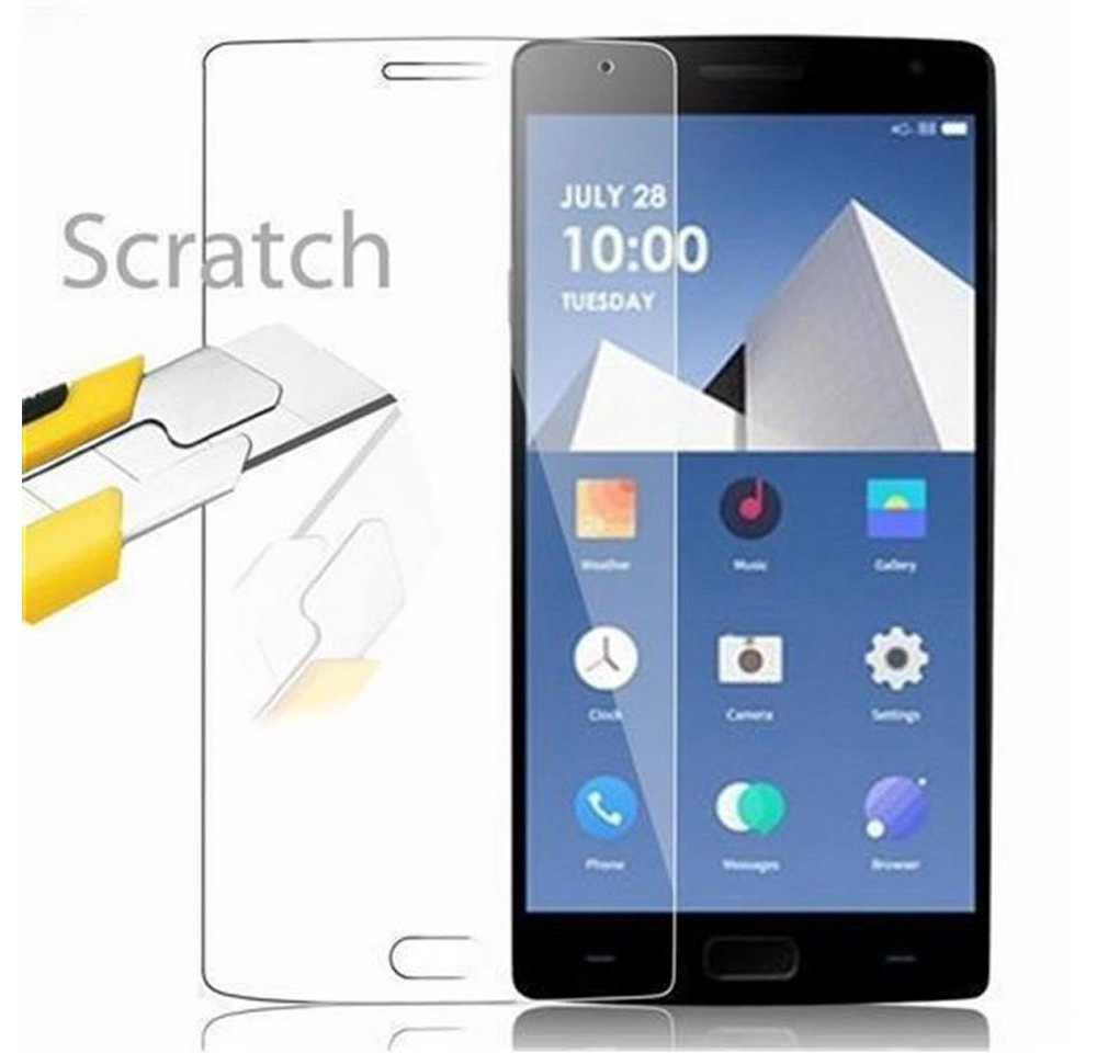 Cadorabo Panzer Folie für OnePlus TWO Schutzfolie in KRISTALL KLAR Gehärtetes (Tempered) Display-Schutzglas in 9H Härte mit 3D Touch Kompatibilität