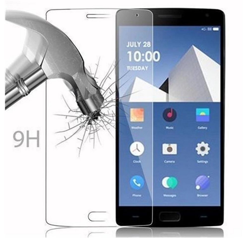 Cadorabo Panzer Folie für OnePlus TWO Schutzfolie in KRISTALL KLAR Gehärtetes (Tempered) Display-Schutzglas in 9H Härte mit 3D Touch Kompatibilität