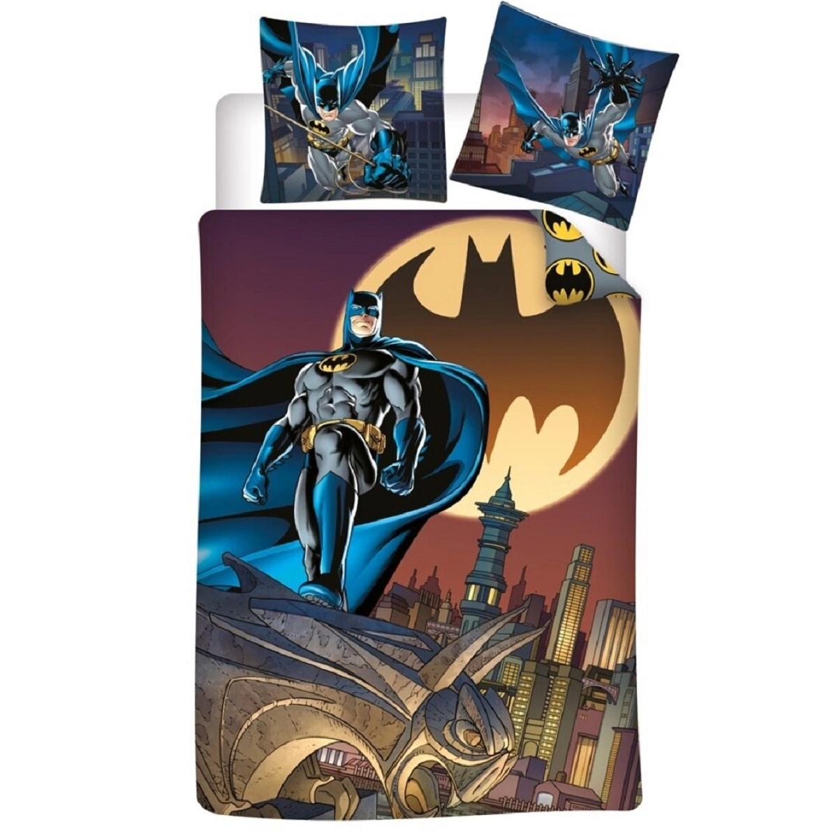 Batman Batman Kinderbettwäsche-Set Decke & Kissen