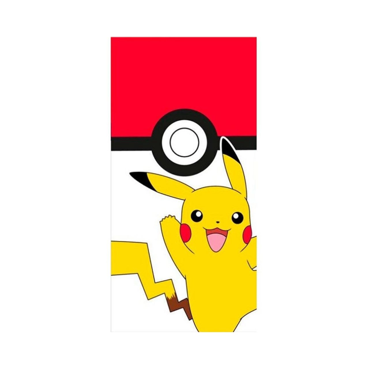 Pokemon Pokémon Baumwoll-Badetuch Perfektes Strandtuch für kleine Abenteurer, 70cm x 140cm