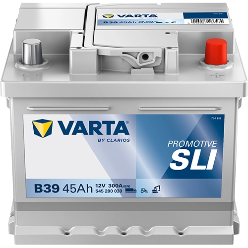 BVD VARTA Promotive SLI B39 Batterie 545200030K182, B39, 12 V, 45 Ah, 300 A