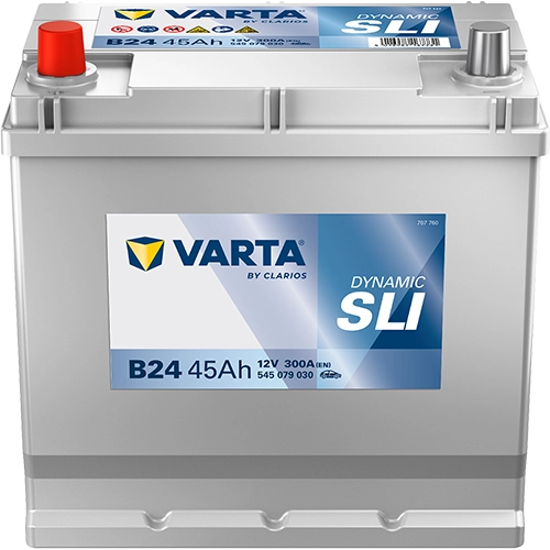 BVD VARTA Dynamic SLI B24 Batterie 545079030K262, B24, 12 V, 45 Ah, 300 A