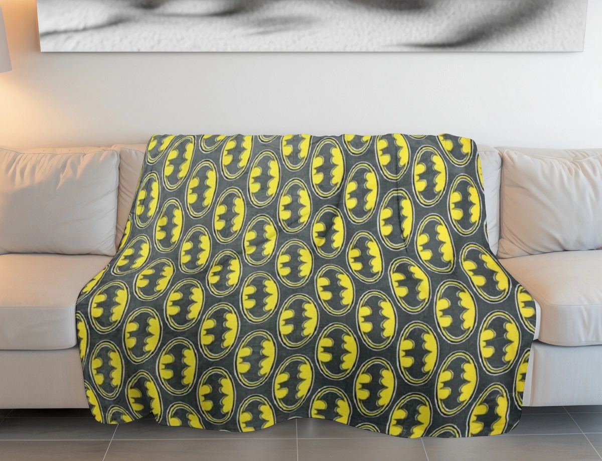 Batman Batman Kuscheldecke 180x200 cm – Weiches Fan-Set für Sofa & Bett