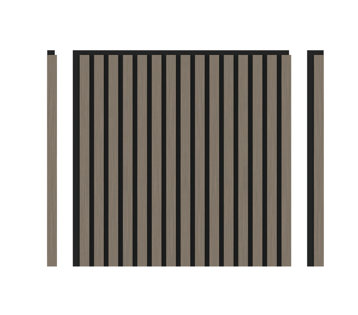 Loada Solar Akustikpaneel Champagner-Silber Metall, 4 Stk à 600×600×21,5 mm/ 1,44m² – Metalloptik