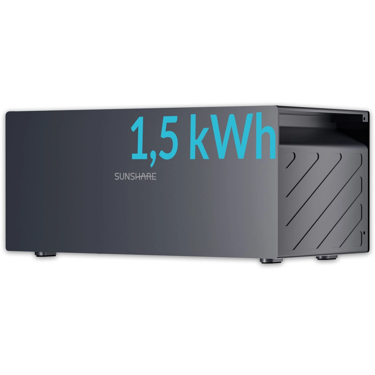MAS ELEKTRONIK SUNSHARE Glory Erweiterungsakku – 1,52 kWh Batteriemodul für Balkonkraftwerk Speicher | LiFePO₄