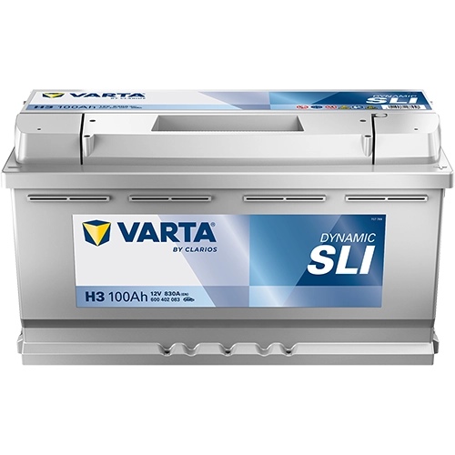 BVD VARTA Dynamic SLI H3 Batterie 600402083K262, H3, 12 V, 100 Ah, 830 A