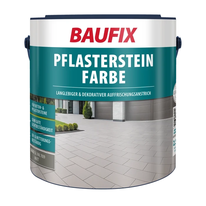 Baufix Pflasterstein-Farbe - grau 2,5L