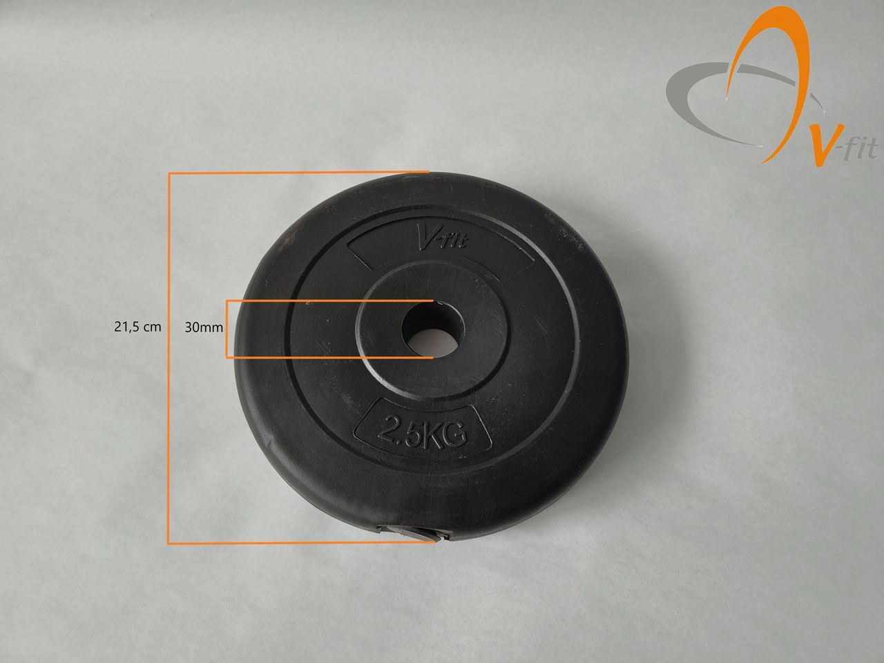 MOTIVE FITNESS by U.N.O. Hantelscheibe 2,5 kg Vinyl (paarweise)
