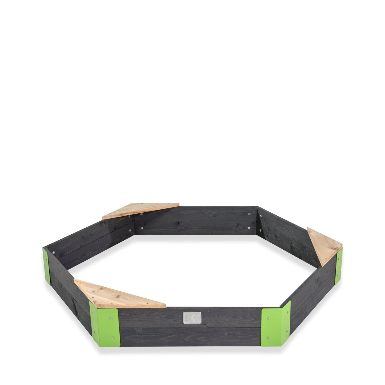Exit Toys Aksent Holzsandkasten sechseckig