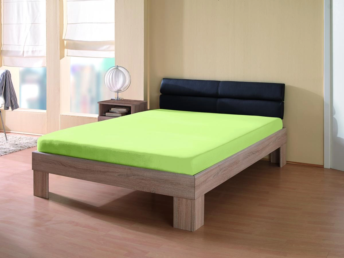 Dreamtex Teddy Flausch Spannbetttuch 140-160x200 cm, grün