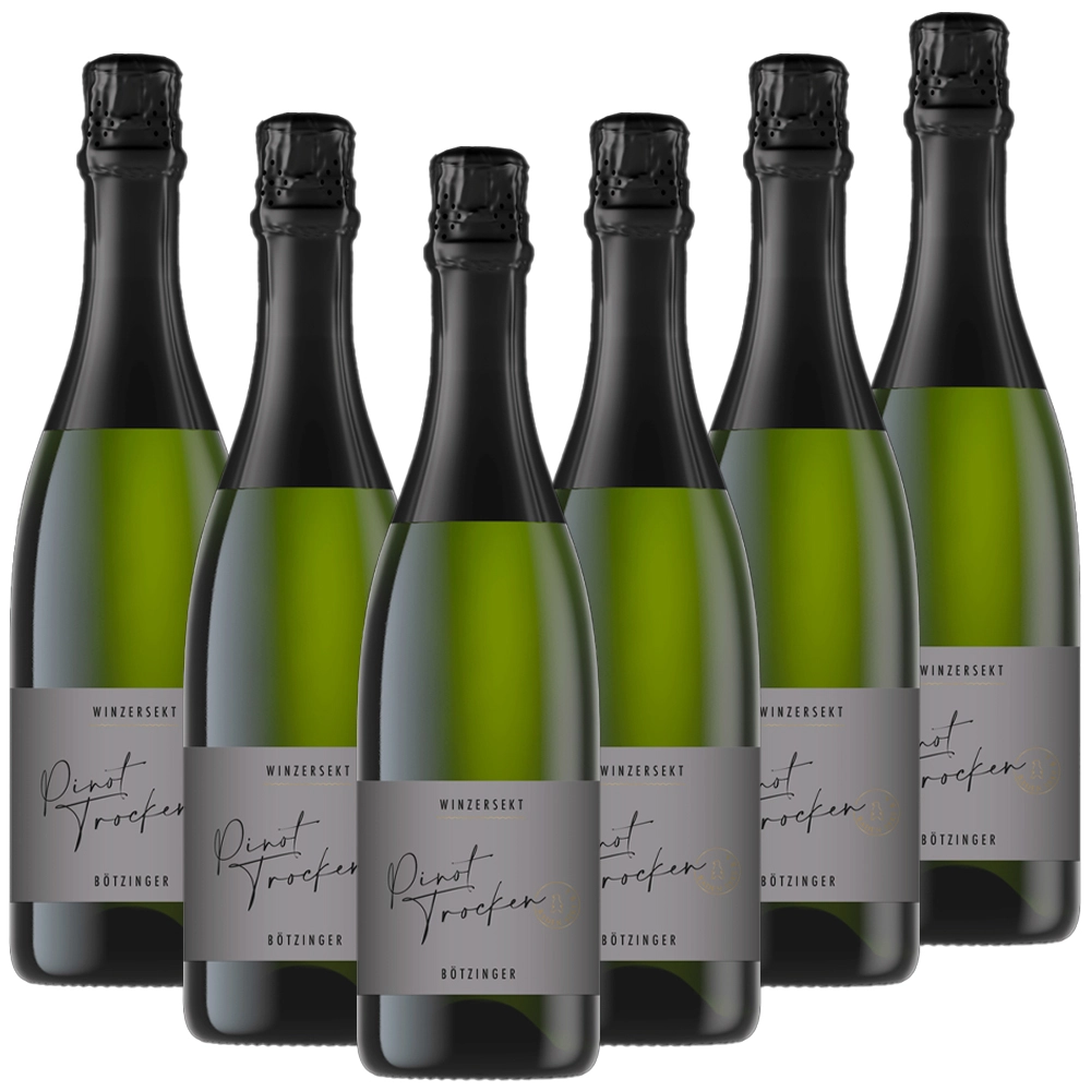 Winzergenossenschaft Bötzingen Der Bötzinger - Pinot Sekt trocken - 6er Karton