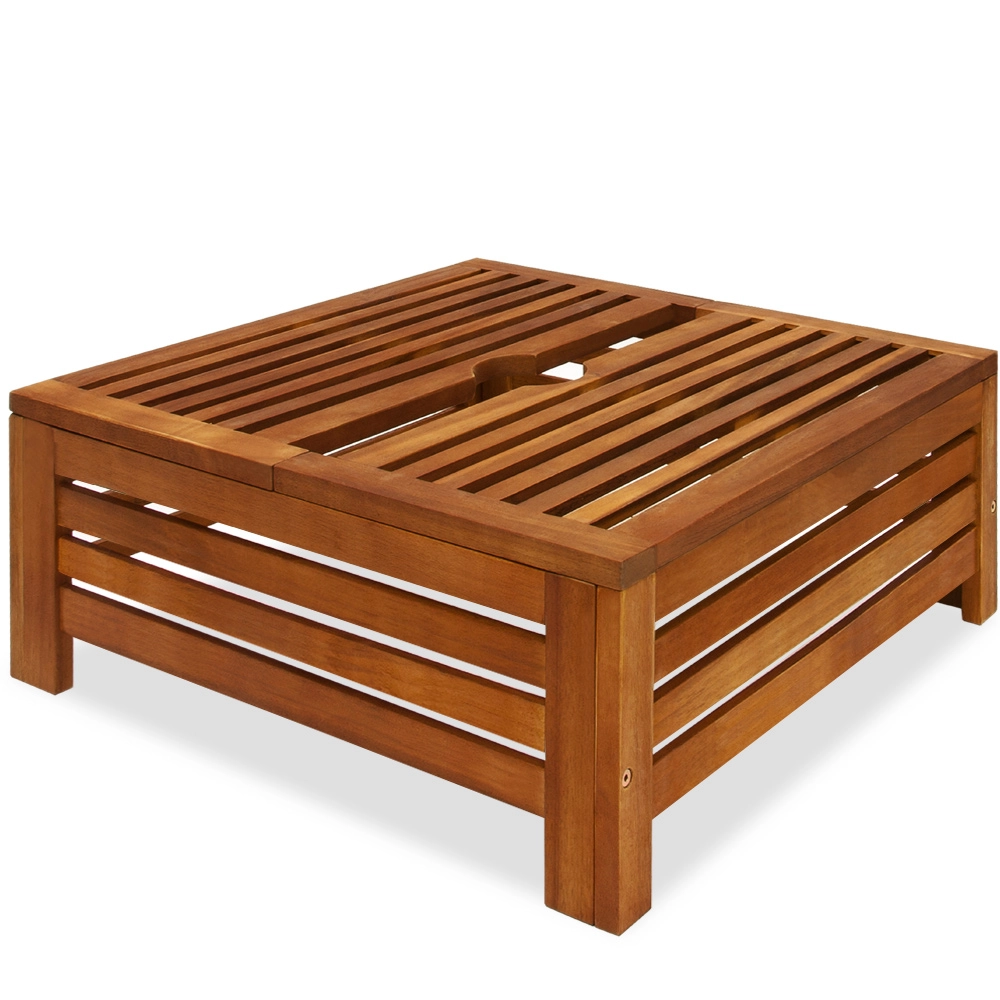 Casaria Casaria Schirmständer Abdeckung Akazie 62 x 62 x 26cm braun