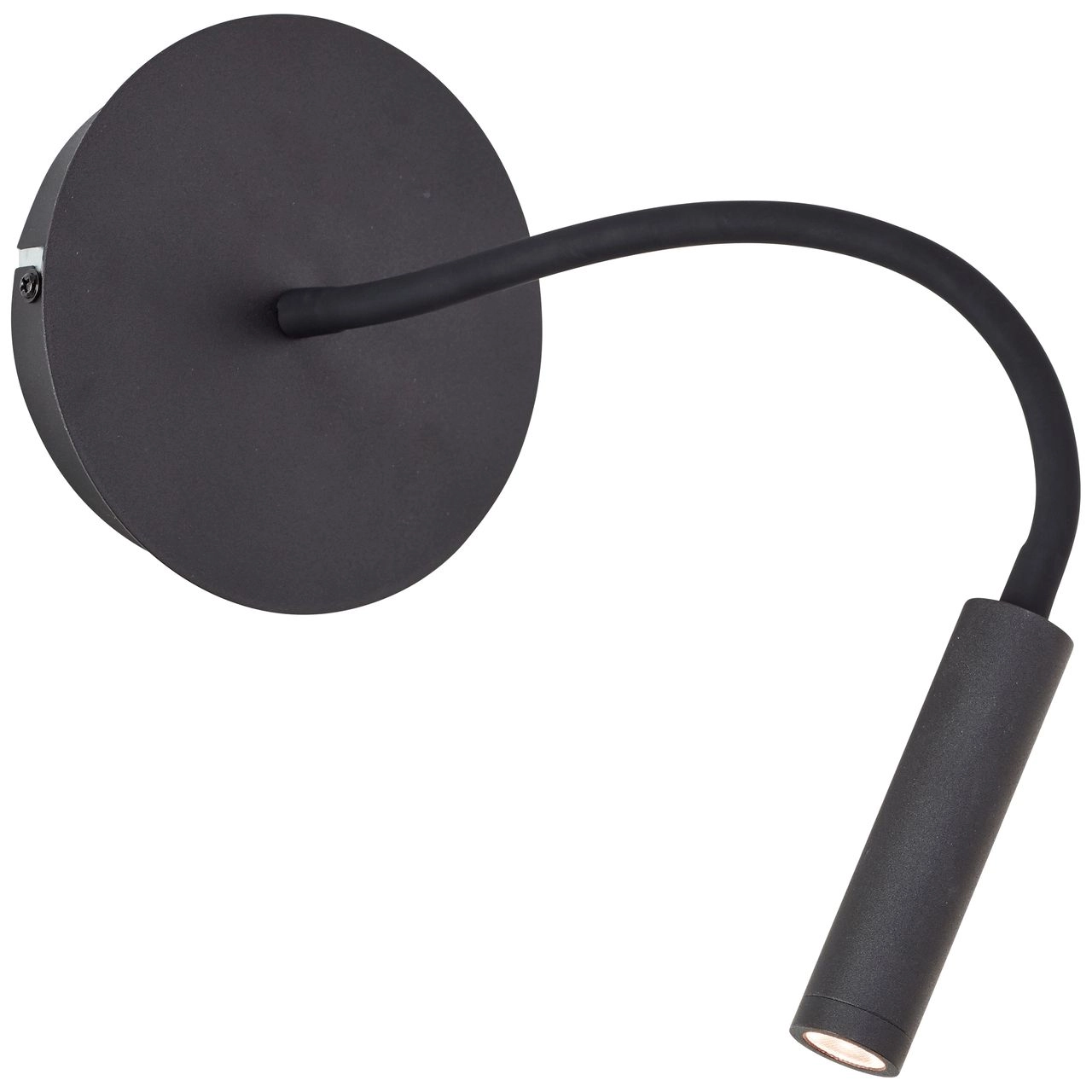 Brilliant Jutta LED-Wandleuchte, flexibler Lesearm, 14 cm Durchmesser