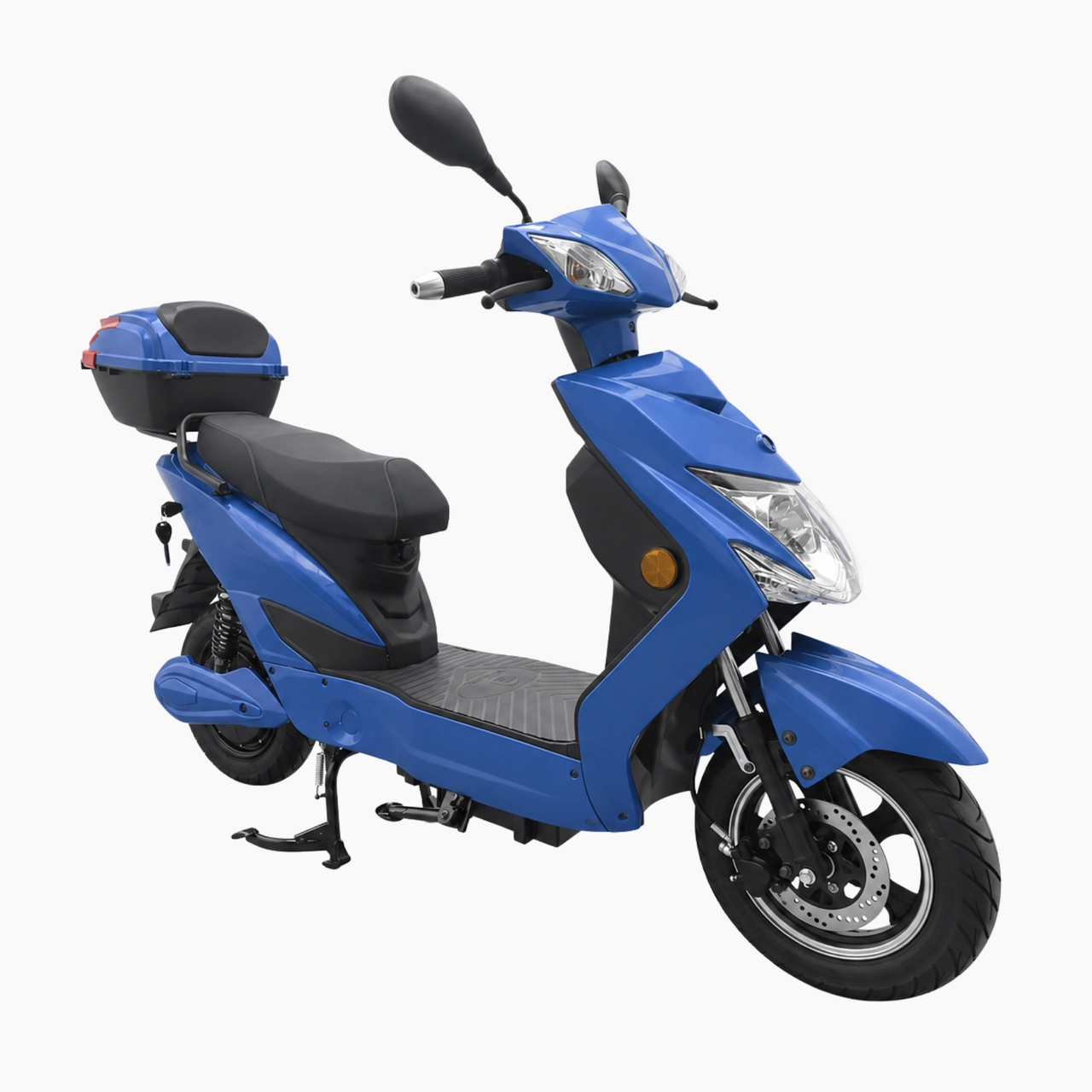 Urban Hopper E-Roller ENJOY 45kmh 60V 20Ah 1kW Motor 75KM Reichweite ECE Blau, mit Straßenzulassung