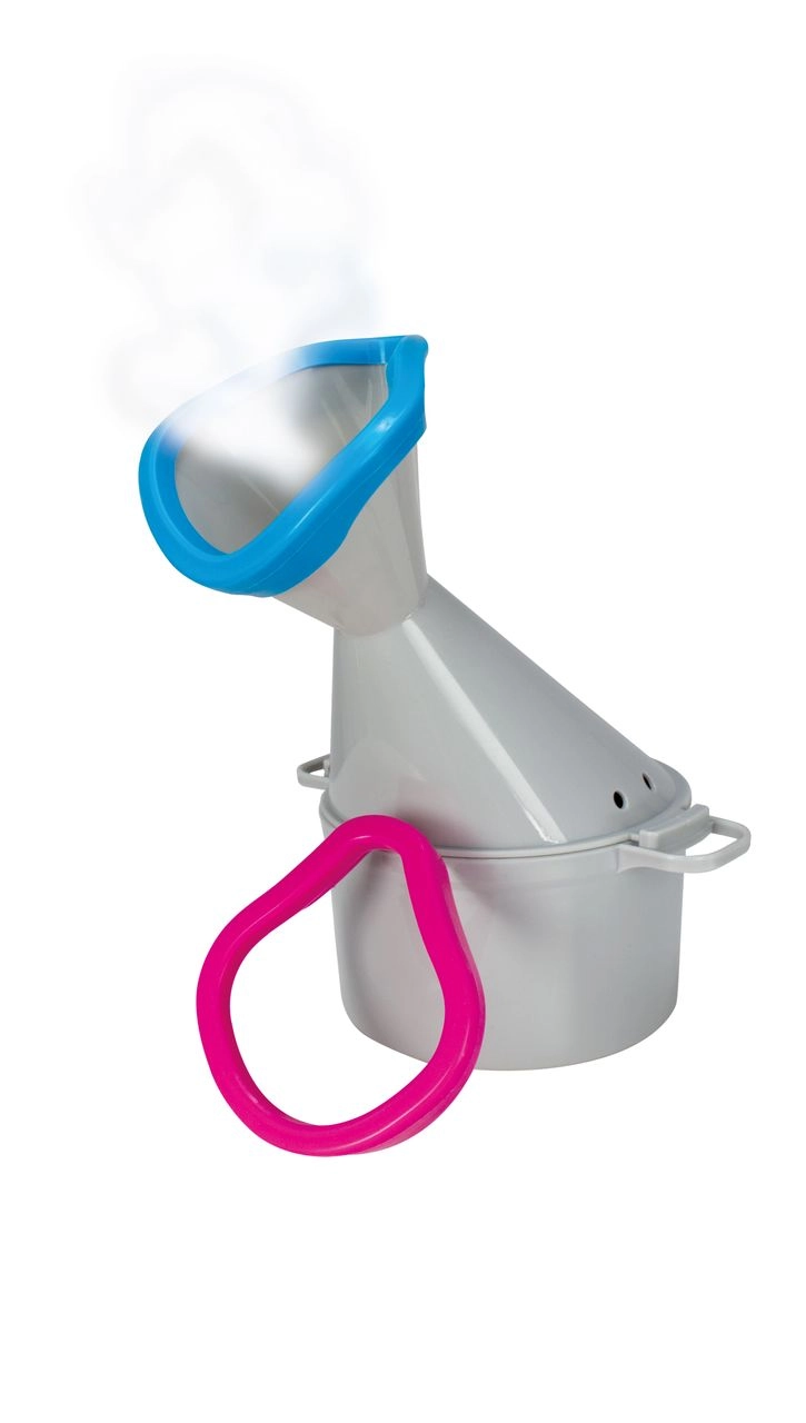 DS-Produkte Inhalator 18x18,5x23,3cm grau mit 2 Aufsätzen