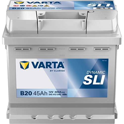 BVD VARTA Dynamic SLI B20  Batterie 545413040K262, B20, 12 V, 45 Ah, 400 A