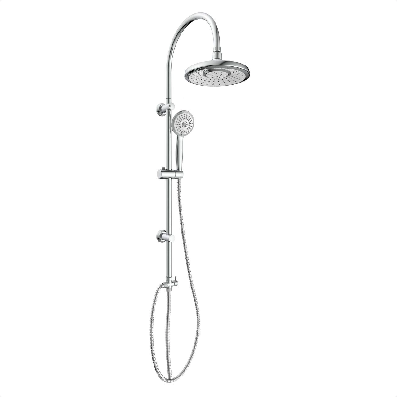 Eisl Duschset SOMMERREGEN, Regendusche ohne Armatur, Duschsystem, Handbrause mit 5 Funktionen