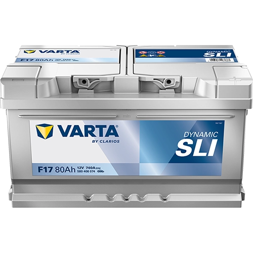 BVD VARTA Dynamic SLI F17 Batterie 580406074K262, F17, 12 V, 80 Ah, 740 A