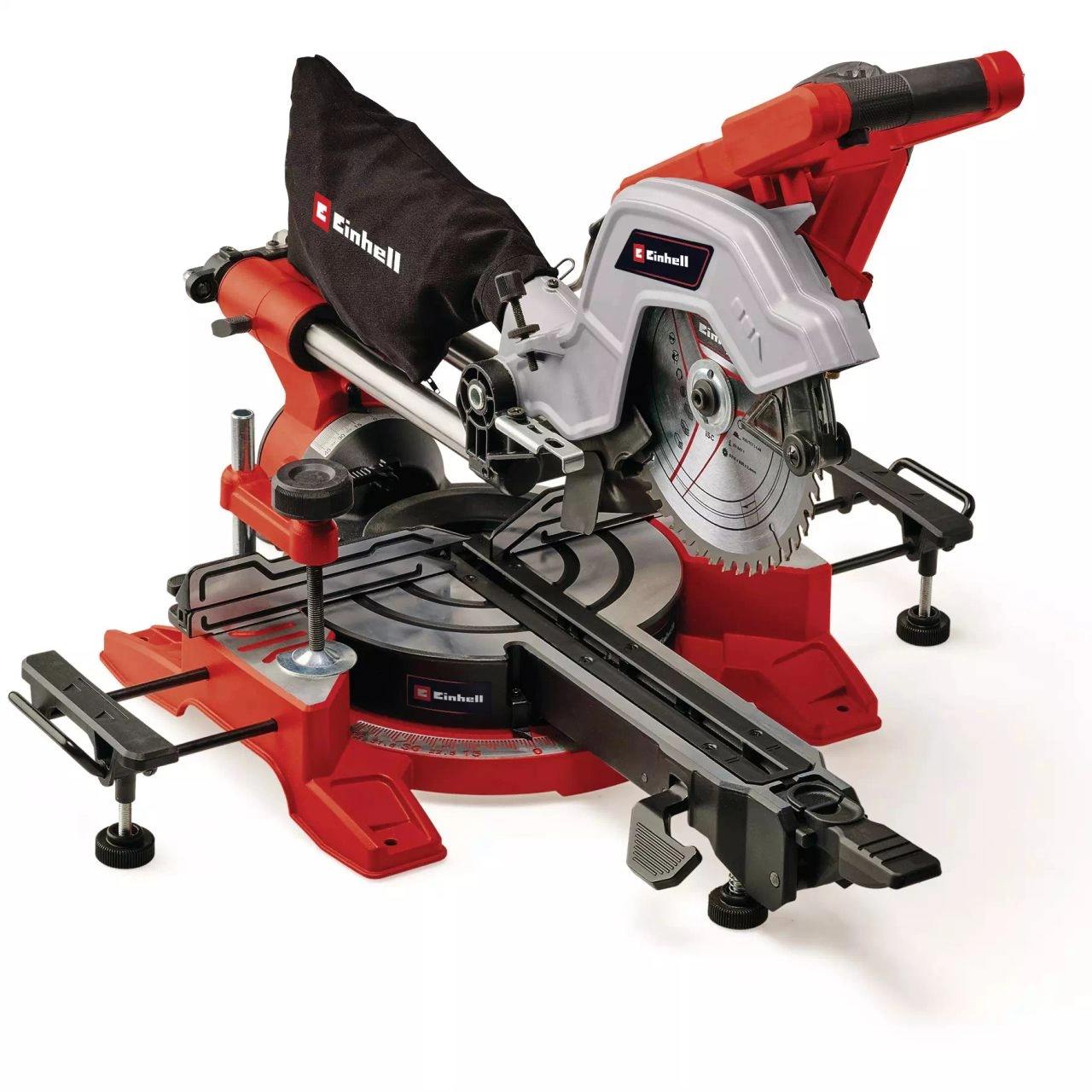 Einhell Einhell TE-SM 8 L Dual – Zug-Kapp-Gehrungssäge mit 1.800 W, Laser und Zugfunktion