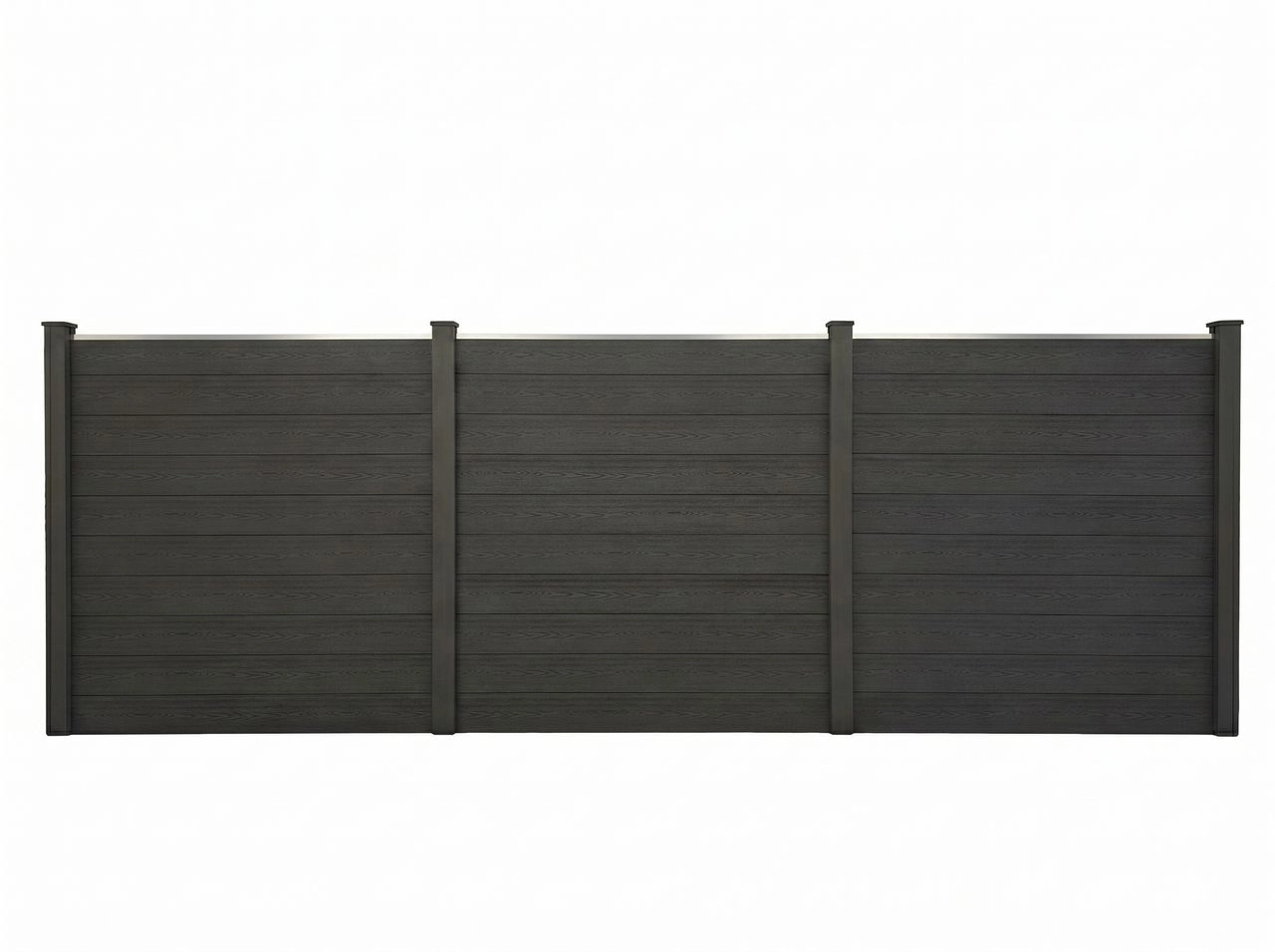 Prestige Home Living Outdoor WPC-Sichtschutzzaun CARACAS - 5x Element + 6x Pfosten - Anthrazit