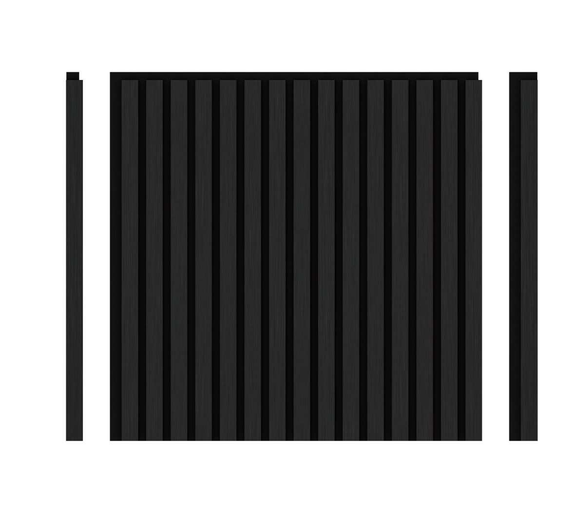 Loada Solar Akustikpaneel Edel-Schwarz Metall, 4 Stk à 600×600×21,5 mm/ 1,44m² – Metalloptik
