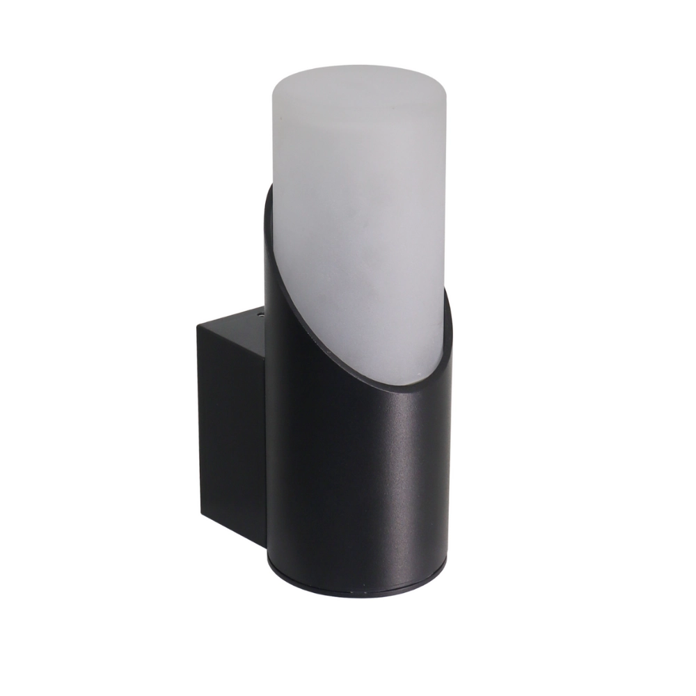 LUXULA Moderne Wandleuchte, Innen/Außen, schwarz