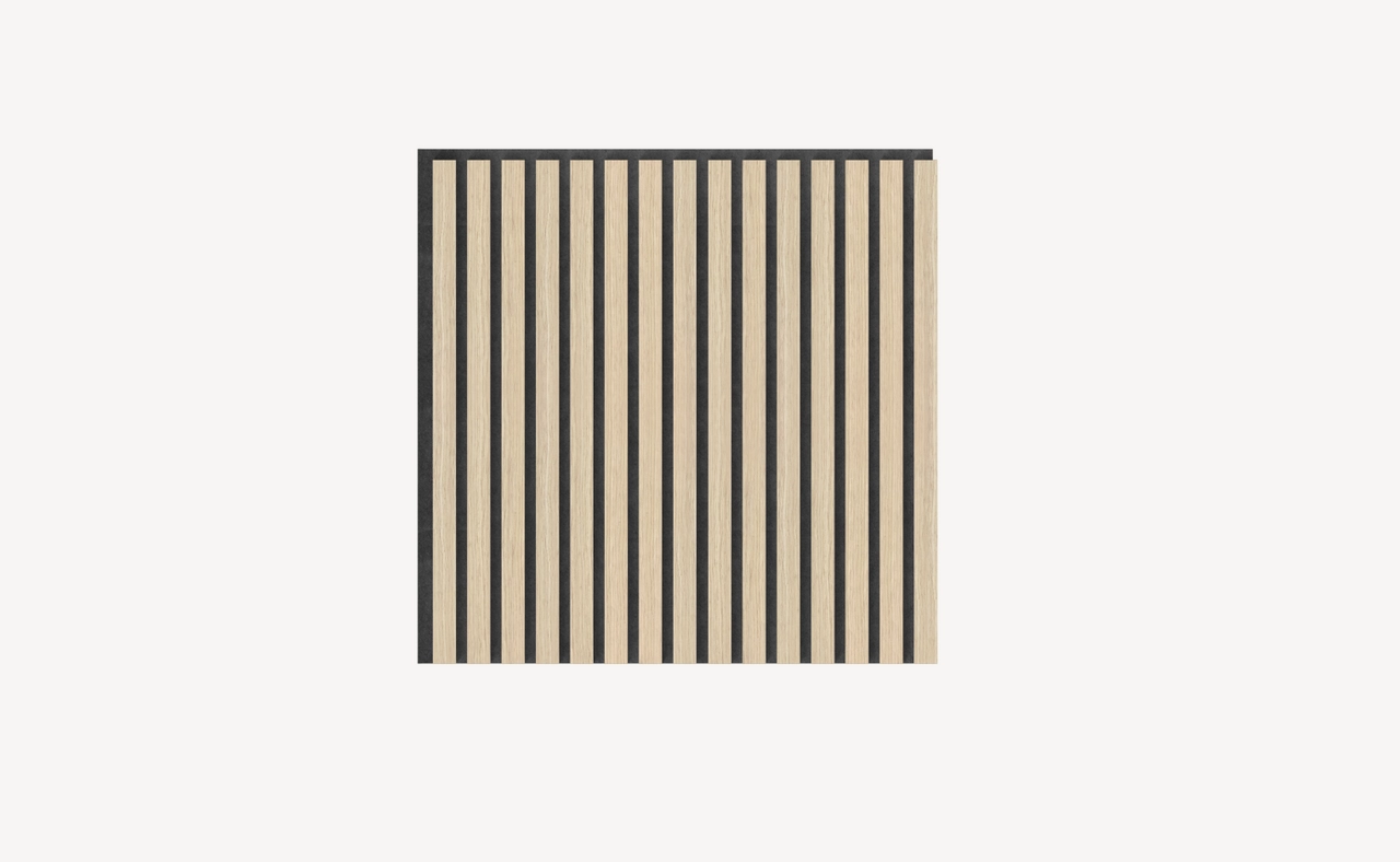 Loada Solar Akustikpaneel Eiche Natur, 4 Stk à 600×600×21,5 mm/1,44m² – Holzoptik