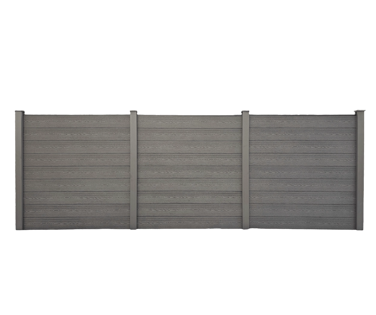 Prestige Home Living Outdoor WPC-Sichtschutzzaun CARACAS - 5x Element + 6x Pfosten - Grau