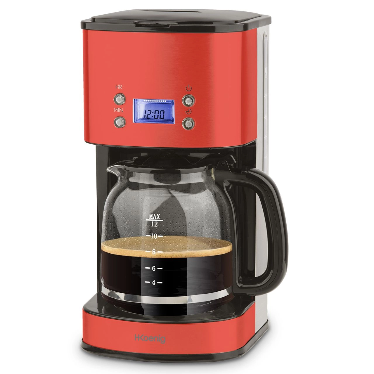 H.Koenig Programmierbare Filterkaffeemaschine MG30 Rot