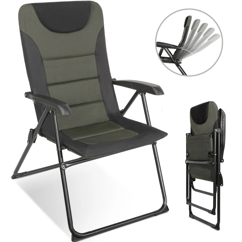 Homecall Campingstuhl Gartenstuhl klappbar, polyester, 5 fach Verstellbarer Rückenlehne, bis 150kg