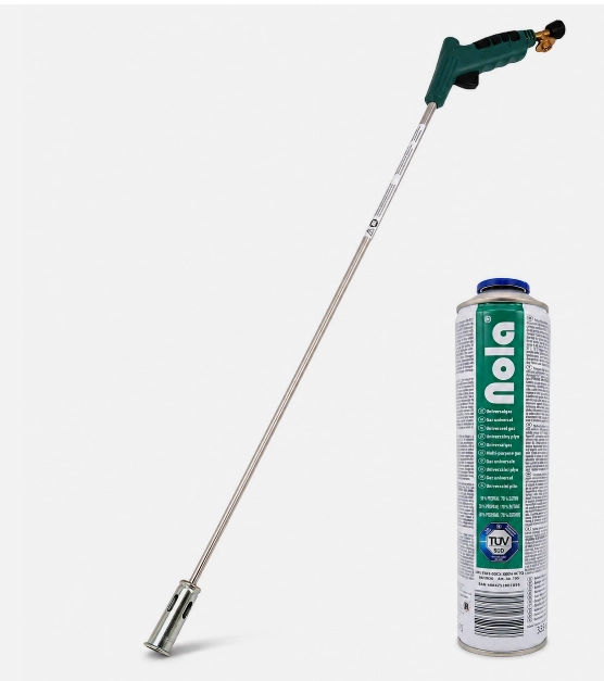 NOLA Unkrautbrenner NOLA 865 mit Piezozündung inkl. 600ml/330g Gaskartusche