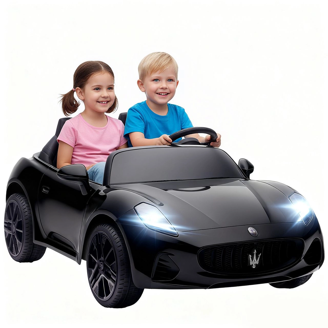 AIYAPLAY Kinder Elektroauto 12V 2-Sitzer Kinderauto mit Fernbedienung, 2 Motor