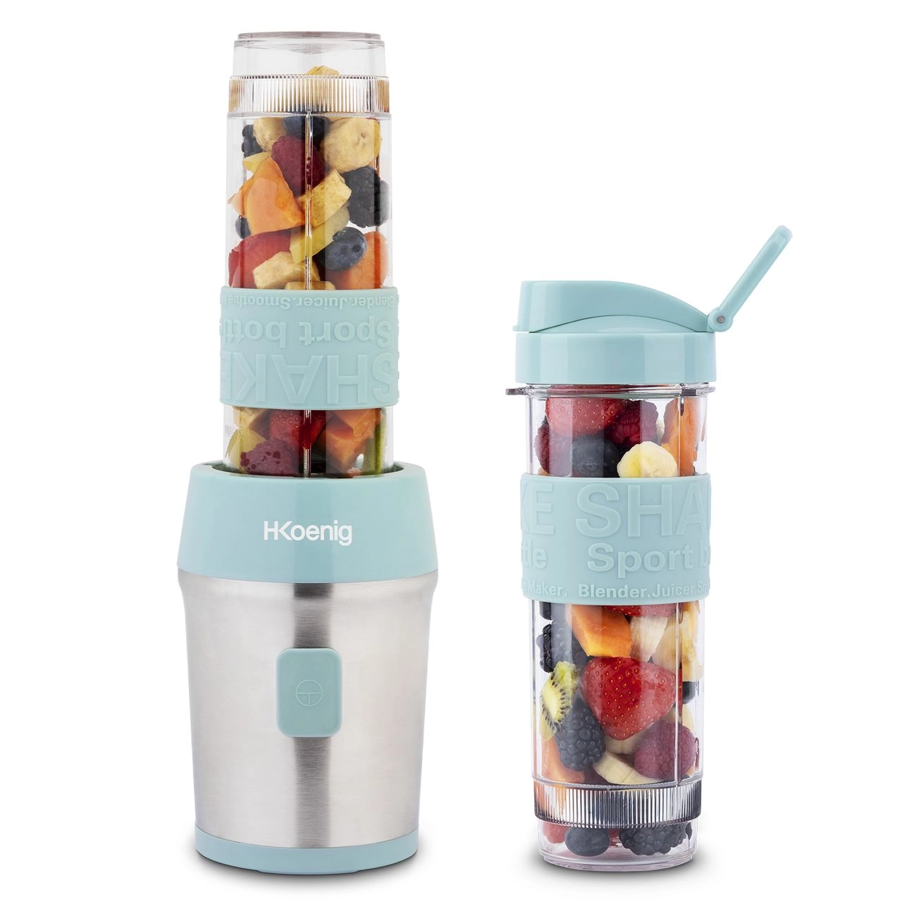 H.Koenig Mini Smoothie Maker 570mL SMOO16 Pastellblau